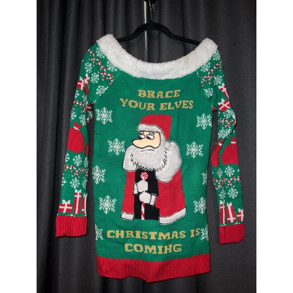 Ugly Christmas Sweater Sweaters - Ugly Christmas Sweater Xmas Size Small